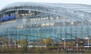 18 November 2017; Supporters make there way into the ground ahead of the Guinness Series International match between Ireland and Fiji at the Aviva Stadium in Dublin. Photo by Eóin Noonan/Sportsfile