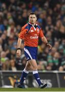 18 November 2017; Referee Paul Williams during the Guinness Series International match between Ireland and Fiji at the Aviva Stadium in Dublin. Photo by Eóin Noonan/Sportsfile