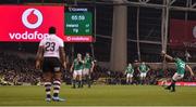 18 November 2017; Ian Keatley of Ireland during the Guinness Series International match between Ireland and Fiji at the Aviva Stadium in Dublin. Photo by Eóin Noonan/Sportsfile