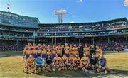 19 November 2017; The Clare squad prior to the AIG Super 11's Fenway Classic Semi-Final match between Clare and Tipperary at Fenway Park in Boston, MA, USA. Photo by Brendan Moran/Sportsfile