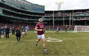 19 November 2017; Adrian Tuohy of Galway runs onto the pitch prior to during the AIG Super 11's Fenway Classic Semi-Final match between Dublin and Galway at Fenway Park in Boston, MA, USA. Photo by Brendan Moran/Sportsfile