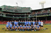 19 November 2017; The Dublin squad prior to during the AIG Super 11's Fenway Classic Semi-Final match between Dublin and Galway at Fenway Park in Boston, MA, USA. Photo by Brendan Moran/Sportsfile
