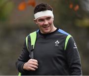 21 November 2017; Peter O'Mahony arrives prior to Ireland rugby squad training at Carton House in Maynooth, Co Kildare. Photo by Seb Daly/Sportsfile