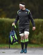 21 November 2017; Peter O'Mahony arrives prior to Ireland rugby squad training at Carton House in Maynooth, Co Kildare. Photo by Seb Daly/Sportsfile