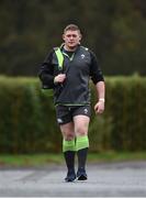 21 November 2017; Tadhg Furlong arrives prior to Ireland rugby squad training at Carton House in Maynooth, Co Kildare. Photo by Seb Daly/Sportsfile