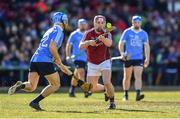 19 November 2017; Éanna Burke of Galway in action against Niall McMorrow of Dublin during the AIG Super 11's Fenway Classic Semi-Final match between Dublin and Galway at Fenway Park in Boston, MA, USA. Photo by Brendan Moran/Sportsfile