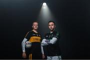 21 November 2017; Nemo Rangers’ Paul Kerrigan is pictured alongside Dr Crokes’ Johnny Buckley ahead of the AIB GAA Munster Senior Football Club Championship Final on Sunday, November 26th. For exclusive content throughout the AIB Club Championships follow @AIB_GAA and facebook.com/AIBGAA. Photo by Ramsey Cardy/Sportsfile