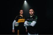 21 November 2017; Nemo Rangers’ Paul Kerrigan is pictured alongside Dr Crokes’ Johnny Buckley ahead of the AIB GAA Munster Senior Football Club Championship Final on Sunday, November 26th. For exclusive content throughout the AIB Club Championships follow @AIB_GAA and facebook.com/AIBGAA. Photo by Ramsey Cardy/Sportsfile