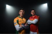 21 November 2017; Corofin’s Kieran Fitzgerald is pictured alongside Castlebar Mitchells’ Barry Moran ahead of the AIB GAA Connacht Senior Football Club Championship Final on Sunday 26th November. For exclusive content throughout the AIB Club Championships follow @AIB_GAA and facebook.com/AIBGAA. Photo by Ramsey Cardy/Sportsfile