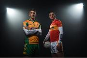 21 November 2017; Corofin’s Kieran Fitzgerald is pictured alongside Castlebar Mitchells’ Barry Moran ahead of the AIB GAA Connacht Senior Football Club Championship Final on Sunday 26th November. For exclusive content throughout the AIB Club Championships follow @AIB_GAA and facebook.com/AIBGAA. Photo by Ramsey Cardy/Sportsfile