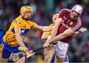 19 November 2017; Conor Cooney of Galway in action against David McInerney of Clare during the AIG Super 11's Fenway Classic Final match between Clare and Galway at Fenway Park in Boston, MA, USA. Photo by Brendan Moran/Sportsfile
