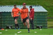 21 November 2017; Tyler Bleyendaal of Munster trains separate from team-mates with strength and conditioning coach PJ Wilson during Munster Rugby Squad Training at the University of Limerick in Limerick. Photo by Diarmuid Greene/Sportsfile