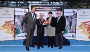 22 November 2017; In attendance as Basketball Ireland officially announce the venue for FIBA 2018 Women’s European Championship for Small Countries is Cllr. Terry Shannon, Deputy Lord Mayor, with from left, Bernard O'Byrne, Secretary General of Basketball Ireland, Theresa Walsh, President of Basketball Ireland and Patsy Ryan, General Manager of the Mardyke Arena UCC at Mardyke Arena in Cork. Photo by Sam Barnes/Sportsfile