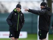 23 November 2017; Head coach Joe Schmidt, left, and scrum coach Greg Feek during Ireland rugby squad training at Carton House in Maynooth, Kildare. Photo by Stephen McCarthy/Sportsfile