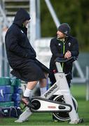 23 November 2017; Jack McGrath and high performance coach Vinny Hammond during Ireland rugby squad training at Carton House in Maynooth, Kildare. Photo by Stephen McCarthy/Sportsfile