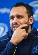 23 November 2017; Captain Isa Nacewa during Leinster rugby press conference at RDS Arena in Dublin. Photo by Brendan Moran/Sportsfile
