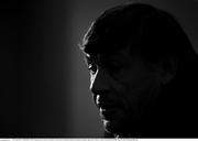 23 November 2017; (EDITOR'S NOTE: Image has been converted to black & white) Head coach Daniel Hourcade during an Argentina rugby press conference at the Conrad Hotel in Dublin. Photo by David Fitzgerald/Sportsfile