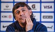 23 November 2017; Head coach Daniel Hourcade during an Argentina rugby press conference at the Conrad Hotel in Dublin. Photo by David Fitzgerald/Sportsfile