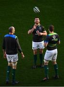 24 November 2017; Sean O'Brien, centre, Devin Toner, left, and Iain Henderson during Ireland rugby captain's run at the Aviva Stadium in Dublin. Photo by Ramsey Cardy/Sportsfile