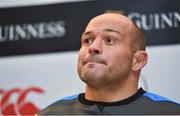24 November 2017; Captain Rory Best during an Ireland rugby press conference at the Aviva Stadium in Dublin. Photo by Ramsey Cardy/Sportsfile