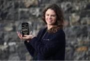 24 November 2017; Noelle Healy of Dublin with The Croke Park Hotel & LGFA Player of the Month Award for September at The Croke Park Hotel in Dublin. Photo by Cody Glenn/Sportsfile