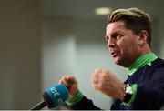 24 November 2017; Head coach Colin Bell during a Republic of Ireland press conference at the FAI National Training Centre in Abbotstown, Dublin. Photo by Stephen McCarthy/Sportsfile