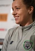 24 November 2017; Harriet Scott during a Republic of Ireland press conference at the FAI National Training Centre in Abbotstown, Dublin. Photo by Stephen McCarthy/Sportsfile