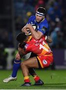 24 November 2017; Fergus McFadden of Leinster is tackled by Ashton Hewitt of Dragons  during the Guinness PRO14 Round 9 match between Leinster and Dragons at the RDS Arena in Dublin. Photo by Brendan Moran/Sportsfile