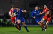 24 November 2017; Ed Byrne of Leinster makes a break during the Guinness PRO14 Round 9 match between Leinster and Dragons at the RDS Arena in Dublin. Photo by Ramsey Cardy/Sportsfile