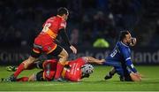 24 November 2017; Jamison Gibson-Park of Leinster is tackled by Ollie Griffiths of Dragons during the Guinness PRO14 Round 9 match between Leinster and Dragons at the RDS Arena in Dublin. Photo by Brendan Moran/Sportsfile