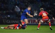 24 November 2017; Jordan Larmour of Leinster is tackled by Jared Rosser of Dragons during the Guinness PRO14 Round 9 match between Leinster and Dragons at the RDS Arena in Dublin. Photo by Brendan Moran/Sportsfile
