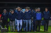 24 November 2017; The Leinster Under 19 team parade at half time of the Guinness PRO14 Round 9 match between Leinster and Dragons at the RDS Arena in Dublin. Photo by Ramsey Cardy/Sportsfile