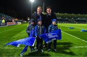 24 November 2017; Fans with Dan Leavy and Tom Daly ahead of the Guinness PRO14 Round 9 match between Leinster and Dragons at the RDS Arena in Dublin. Photo by Brendan Moran/Sportsfile