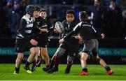 24 November 2017; Action during the Bank of Ireland Half-Time Minis between De La Salle Palmerston RFC, Co. Dublin and Kilkenny RFC at the Guinness PRO14 Round 9 match between Leinster and Dragons at the RDS Arena in Dublin. Photo by Brendan Moran/Sportsfile