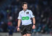 24 November 2017; Referee Sam Grove-White during the Guinness PRO14 Round 9 match between Leinster and Dragons at the RDS Arena in Dublin. Photo by Brendan Moran/Sportsfile