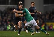 25 November 2017; Santiago Gonzalez Iglesias of Argentina is tackled by Jonathan Sexton of Ireland during the Guinness Series International match between Ireland and Argentina at the Aviva Stadium in Dublin. Photo by Eóin Noonan/Sportsfile
