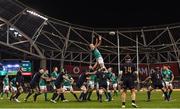 25 November 2017; Devin Toner of Ireland wins possession from a lineout during the Guinness Series International match between Ireland and Argentina at the Aviva Stadium in Dublin. Photo by Ramsey Cardy/Sportsfile