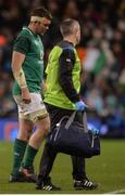 25 November 2017; Peter O’Mahony of Ireland leaves the field with an injury during the Guinness Series International match between Ireland and Argentina at the Aviva Stadium in Dublin. Photo by Piaras Ó Mídheach/Sportsfile