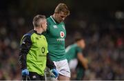 25 November 2017; Chris Farrell of Ireland leaves the field after picking up an injury during the Guinness Series International match between Ireland and Argentina at the Aviva Stadium in Dublin. Photo by Piaras Ó Mídheach/Sportsfile