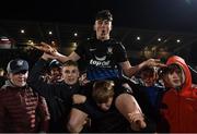 25 November 2017; Dylan Gavin of Athlone Town celebrates with supporters following the SSE Airtricity National Under 15 League Final match between Athlone Town and St Patrick's Athletic at Lisseywollen in Athlone, Co Westmeath. Photo by Stephen McCarthy/Sportsfile