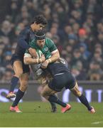 25 November 2017; Sean O'Brien of Ireland in action against Matias Moroni, left, and Joaquin Tuculet of Argentina during the Guinness Series International match between Ireland and Argentina at the Aviva Stadium in Dublin. Photo by Piaras Ó Mídheach/Sportsfile