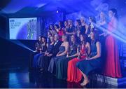 25 November 2017; All-Stars on stage during the TG4 Ladies Football All-Star Awards at the CityWest Hotel in Saggart, Co Dublin. Photo by Cody Glenn/Sportsfile