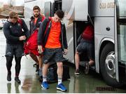 26 November 2017; Munster Rugby players arrive prior to the Guinness PRO14 Round 9 match between Zebre and Munster at the Stadio Lanfranchi in Parma, Italy. Photo by Roberto Bregani/Sportsfile
