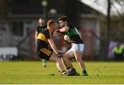 26 November 2017; Stephen Cronin of Nemo Rangers in action against Johnny Buckley of Dr. Crokes during the AIB Munster GAA Football Senior Club Championship Final match between Dr. Crokes and Nemo Rangers at Páirc Ui Rinn in Cork. Photo by Eóin Noonan/Sportsfile