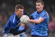 26 November 2017; Shane Dempsey of St Loman's Mullingar in action against Shane Gallagher of Simonstown Gaels during the AIB Leinster GAA Football Senior Club Championship Semi-Final match between St Loman's Mullingar and Simonstown at TEG Cusack Park in Mullingar, Co Westmeath. Photo by Piaras Ó Mídheach/Sportsfile
