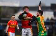 26 November 2017; Danny Kirby of Castlebar Mitchels is tackled by Conor Cunningham of Corofin during the AIB Connacht GAA Football Senior Club Championship Final match between Corofin and Castlebar Mitchels at Tuam Stadium in Tuam, Galway. Photo by Ramsey Cardy/Sportsfile