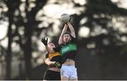 26 November 2017; Jack Horgan of Nemo Rangers in action against Alan O'Sullivan of Dr. Crokes during the AIB Munster GAA Football Senior Club Championship Final match between Dr. Crokes and Nemo Rangers at Páirc Ui Rinn in Cork. Photo by Eóin Noonan/Sportsfile
