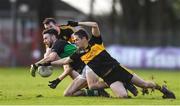 26 November 2017; Jack Horgan of Nemo Rangers in action against Alan O'Sullivan and Brian Looney of Dr. Crokes during the AIB Munster GAA Football Senior Club Championship Final match between Dr. Crokes and Nemo Rangers at Páirc Ui Rinn in Cork. Photo by Eóin Noonan/Sportsfile