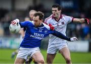 26 November 2017; Sean Johnston of Cavan Gaels in action against Karl McKaigue  of Slaughtneil during the AIB Ulster GAA Football Senior Club Championship Final match between Slaughtneil and Cavan Gaels at the Athletic Grounds in Armagh. Photo by Oliver McVeigh/Sportsfile