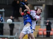 26 November 2017; Paul O'Connor of Cavan Gaels in action against Brendan Rodgers  of Slaughtneil during the AIB Ulster GAA Football Senior Club Championship Final match between Slaughtneil and Cavan Gaels at the Athletic Grounds in Armagh. Photo by Oliver McVeigh/Sportsfile
